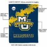marquette golden eagles grunge texture blue blanket new arrival