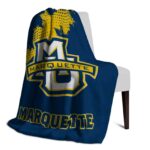 marquette golden eagles grunge texture blue blanket top rated