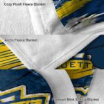 marquette golden eagles paint streaks blue white blanket best selling