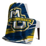 marquette golden eagles paint streaks blue white blanket best selling
