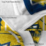 marquette golden eagles splatter effect blue blanket best selling