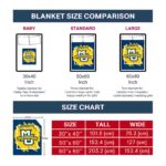 marquette golden eagles splatter effect blue blanket best selling