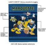marquette golden eagles three musketeers blue blanket best selling