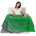 marshall thundering herd diagonal stripes green blanket latest model
