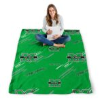 marshall thundering herd fan spirit green blanket high quality
