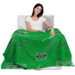 marshall thundering herd fan spirit green blanket latest model