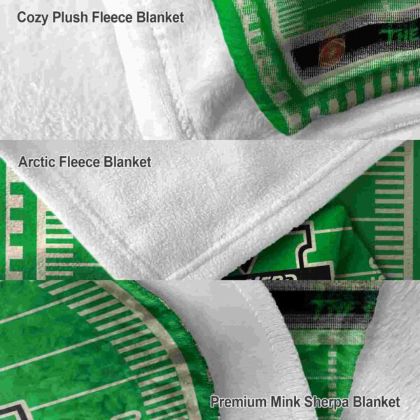 marshall thundering herd football field green blanket premium grade