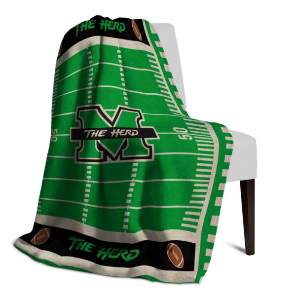 marshall thundering herd football field green blanket top rated