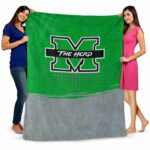 marshall thundering herd gradient dots green blanket best selling