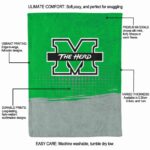 marshall thundering herd gradient dots green blanket best selling
