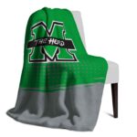 marshall thundering herd gradient dots green blanket best selling