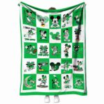 marshall thundering herd mickey minnie green white blanket best selling