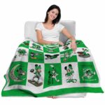 marshall thundering herd mickey minnie green white blanket latest model