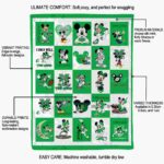 marshall thundering herd mickey minnie green white blanket new arrival