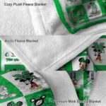 marshall thundering herd mickey minnie green white blanket premium grade