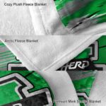 marshall thundering herd paint streaks green white blanket best selling