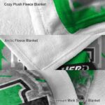 marshall thundering herd splatter effect green blanket best selling