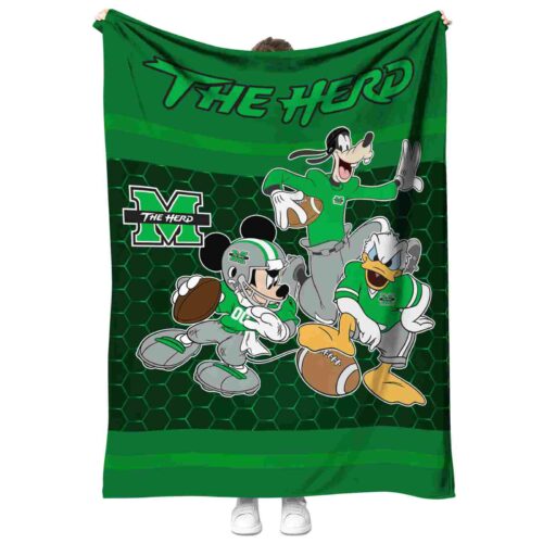 marshall thundering herd three musketeers green blanket best selling