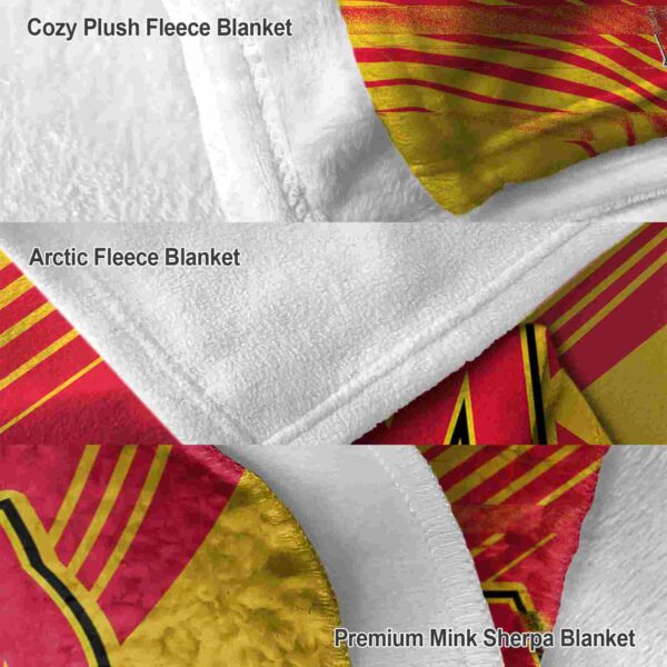 maryland terrapins diagonal stripes red blanket premium grade