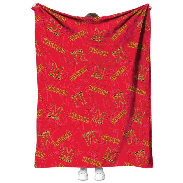 maryland terrapins diehard fans red blanket best selling