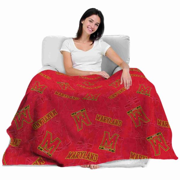 maryland terrapins diehard fans red blanket latest model