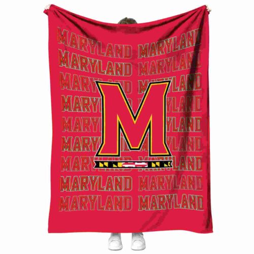 maryland terrapins fan pride red blanket best selling