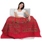 maryland terrapins fan pride red blanket best selling