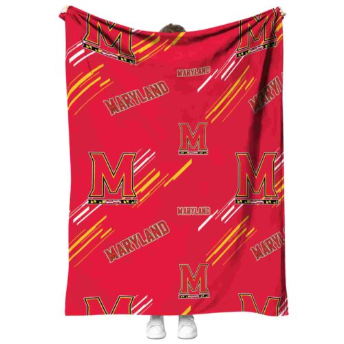 maryland terrapins fan spirit red blanket best selling