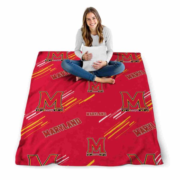 maryland terrapins fan spirit red blanket high quality