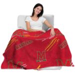 maryland terrapins fan spirit red blanket latest model