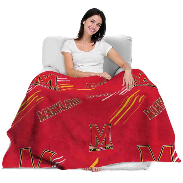 maryland terrapins fan spirit red blanket latest model