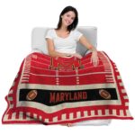 maryland terrapins football field red blanket latest model