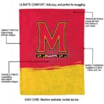 maryland terrapins gradient dots red blanket new arrival