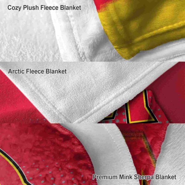 maryland terrapins gradient dots red blanket premium grade