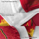 maryland terrapins grunge texture red blanket premium grade