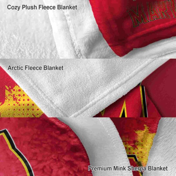 maryland terrapins grunge texture red blanket premium grade