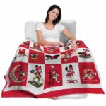 maryland terrapins mickey minnie red white blanket latest model