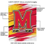 maryland terrapins paint streaks red white blanket new arrival