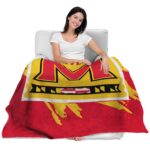 maryland terrapins splatter effect red blanket latest model
