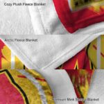 maryland terrapins splatter effect red blanket premium grade