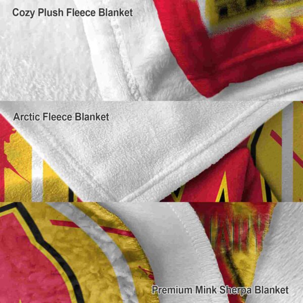 maryland terrapins splatter effect red blanket premium grade