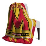 maryland terrapins splatter effect red blanket top rated