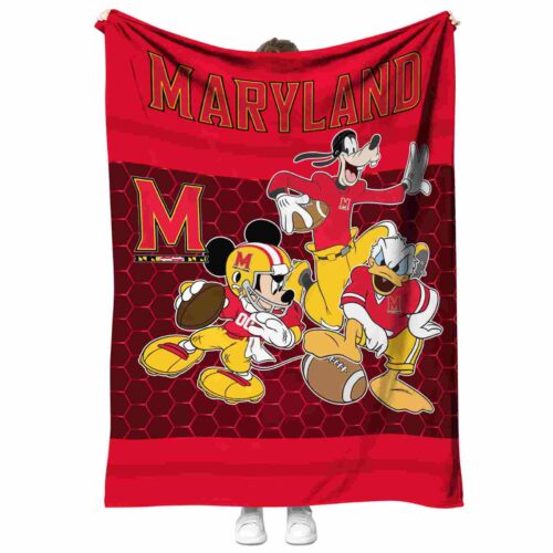 maryland terrapins three musketeers red blanket best selling