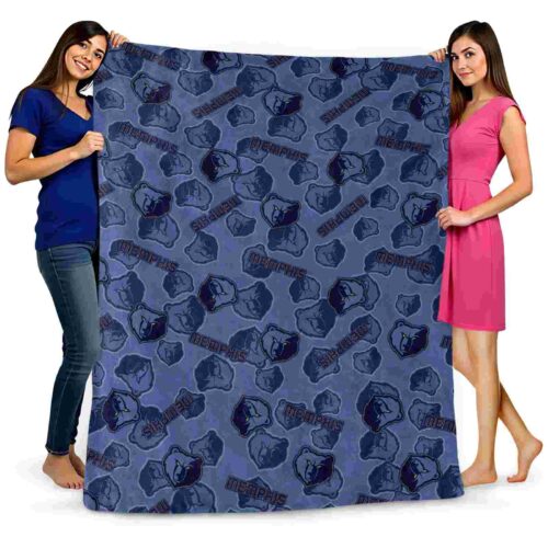 memphis grizzlies diehard fans blue blanket fashion forward