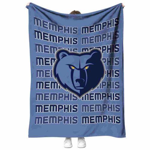 memphis grizzlies fan pride blue blanket best selling