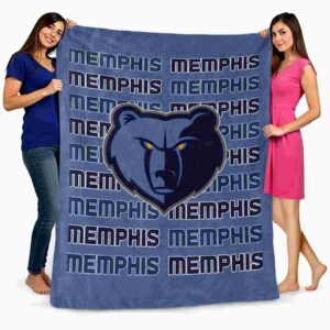 memphis grizzlies fan pride blue blanket fashion forward