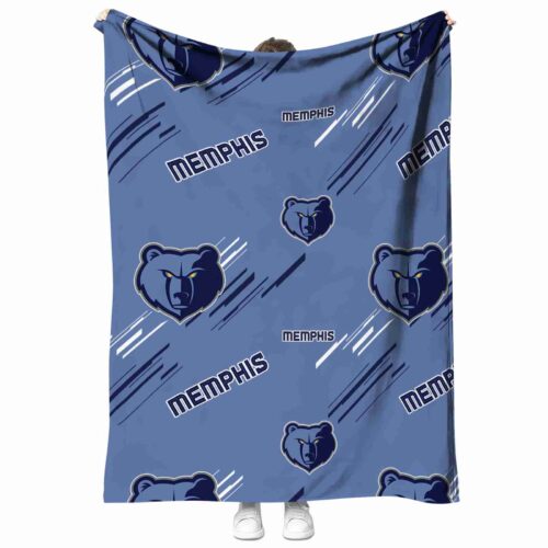 memphis grizzlies fan spirit blue blanket best selling