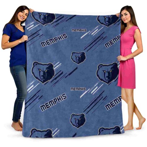 memphis grizzlies fan spirit blue blanket fashion forward