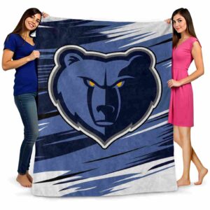 memphis grizzlies paint streaks blue white blanket fashion forward