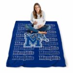memphis tigers fan pride blue blanket best selling